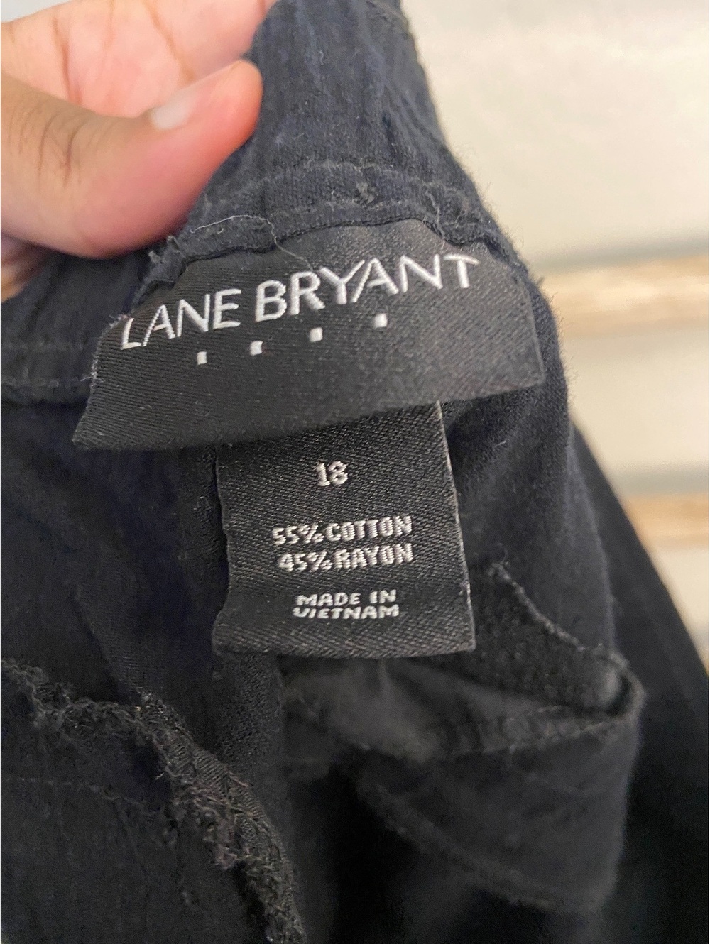 Lane Bryant Black Cotton Rayon Shorts Size 18 - Picture 5 of 5
